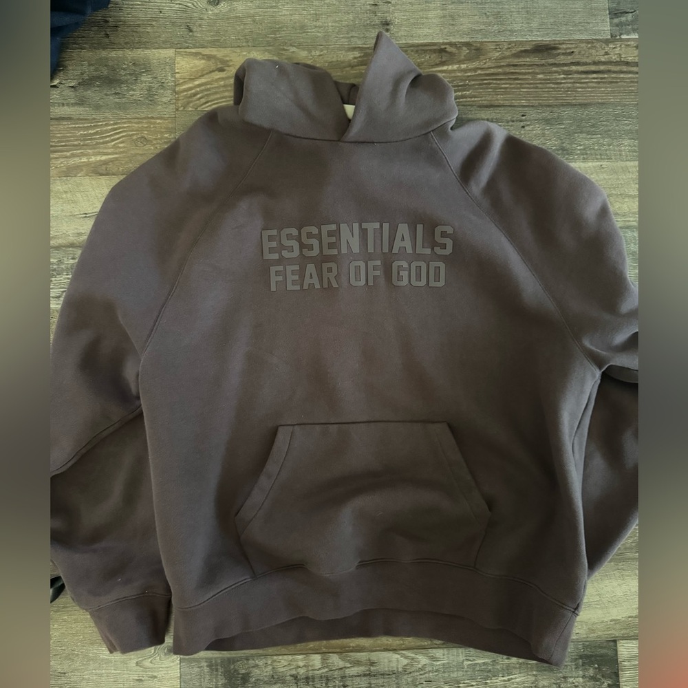 Fear of God Essentials Dark Brown Hoodie
